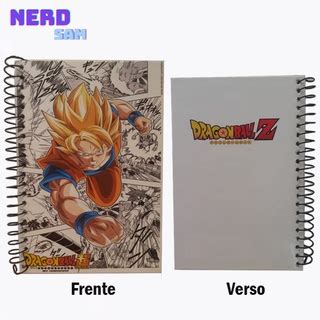 Caderno Dragon Ball Z Capa Dura Unidade E Folhas