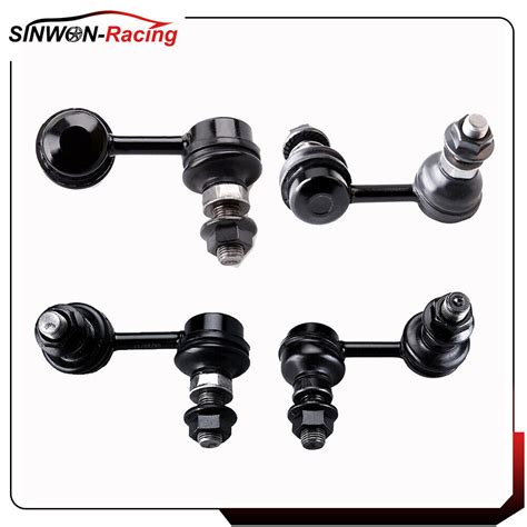 4 Pieces Front And Rear Sway Bar End Links Kit For 2005 2012 Nissan