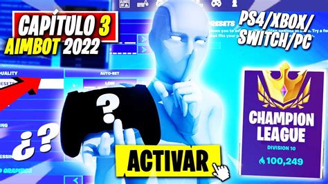 LA MEJOR SENSIBILIDAD AIMBOT 2022 CAPÍTULO 3 FORTNITE MEJOR