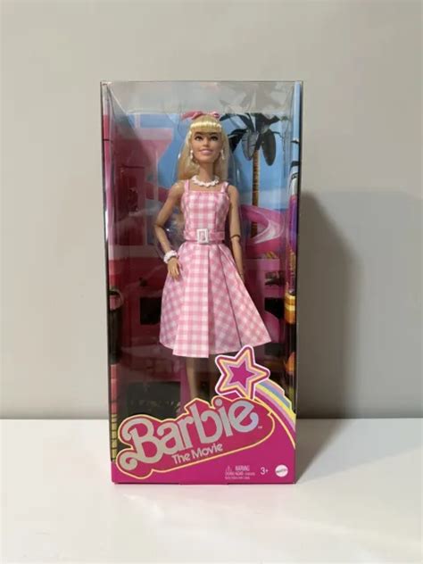 Barbie The Movie Doll Margot Robbie Barbie Pink Gingham Dress