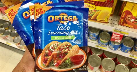 Target Ortega Taco Seasoning Only 17¢ Taco Shells Only 72¢ More