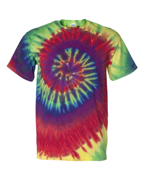 Tie Dyed 200ms Multi Color Spiral Short Sleeve T Shirt 658 Mens