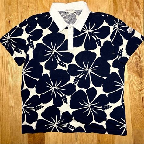 Moncler Shirts Moncler Floral Polo Shirt Poshmark