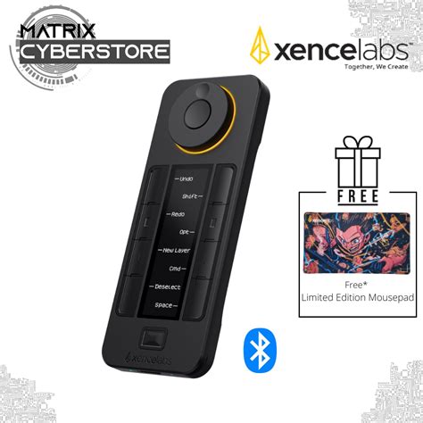 Xencelabs Quick Keys Wireless Remote OLED Display 8 Programmable