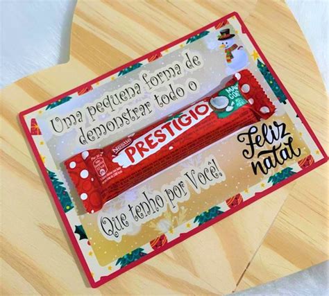 Cartão Prestígio Natal Com Chocolate Elo7 Produtos Especiais