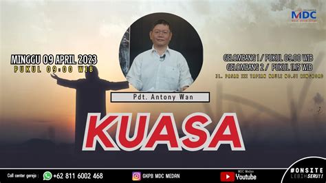 Ibadah Paskah GKPB MDC Medan 9 April 2023 YouTube