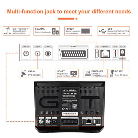 GTMEDIA V8 UHD 4K H 265 FTA Sat Receiver DVB S2 S2X ATSC Satellite HEVC