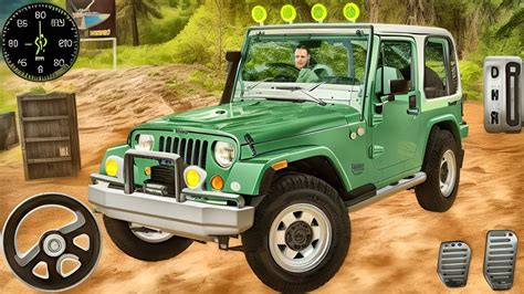 Direksiyonlu Jeep Araba S R Sim Lat R Offroad Jeep Driving