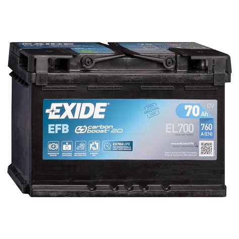 Exide Efb V Ah El Autobatterie Batterie De