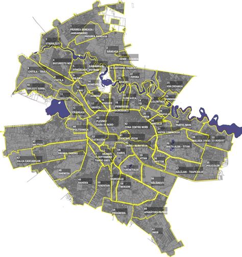 Care sunt cartierele din București în noul plan urbanistic general pus