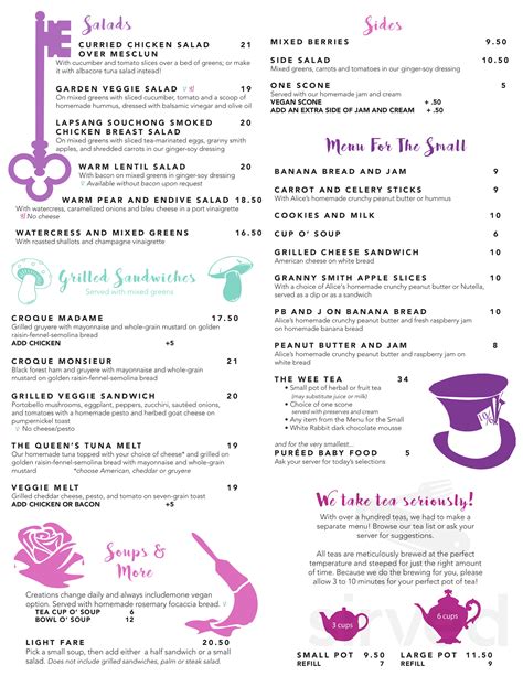 Alice's Tea Cup To Go menus in Brooklyn, New York, United States