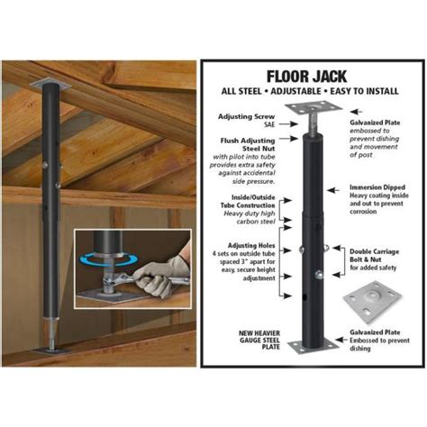 Adjustable Support Post For Basements - Openbasement