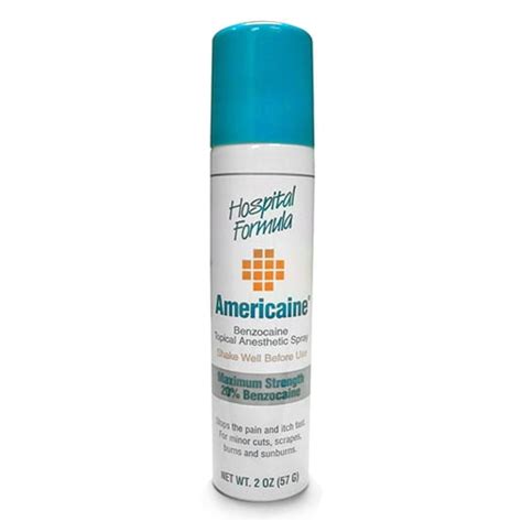 Americaine Benzocaine Topical Anesthetic First Aid Spray Hospital