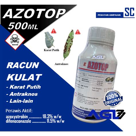 Azotop Ml Racun Kulat Karat Putih Shopee Malaysia