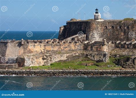 El Morro Castle in Old San Juan Stock Image - Image of caribbean, fort ...