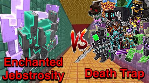 Minecraft Mobs Battle Enchanted Jebstrosity Crimson Steve S More