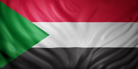 North Sudan 3d flag stock illustration. Illustration of sudanese ...