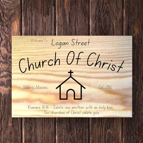 CHURCH SIGNS Custom Wood Welcome Signs Personalized Worship | Etsy