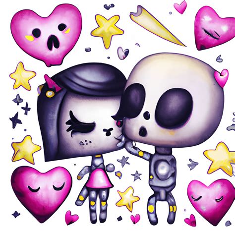 Kawaii Chibi Valentines Day Cartoon Illustration · Creative Fabrica