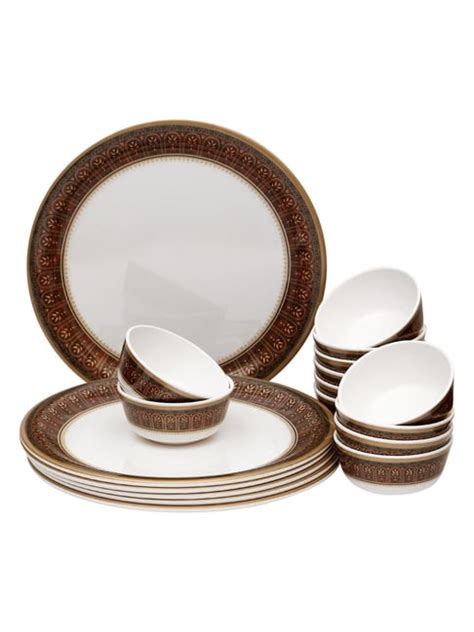 Buy Servewell White Melamine Dinner Set 18 Pieces At Best Price