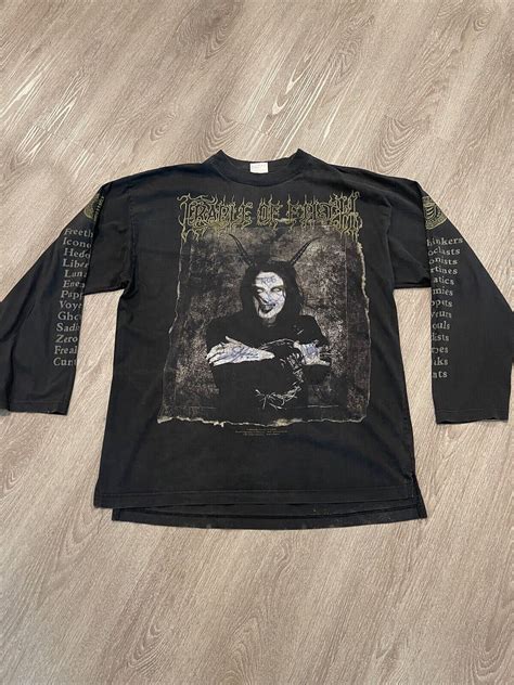 Vintage 90s 1998 Cradle Of Filth The Wall Eyed Vain I Gem