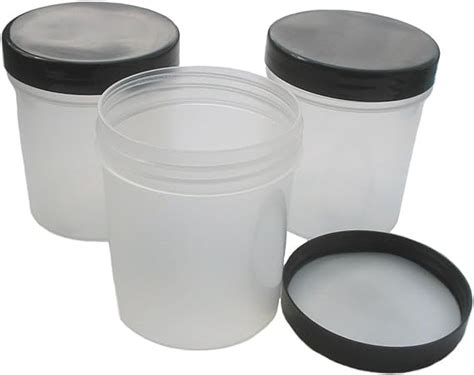 250 ml pot cosmétique vide en plastique x 3 pots Contenants de