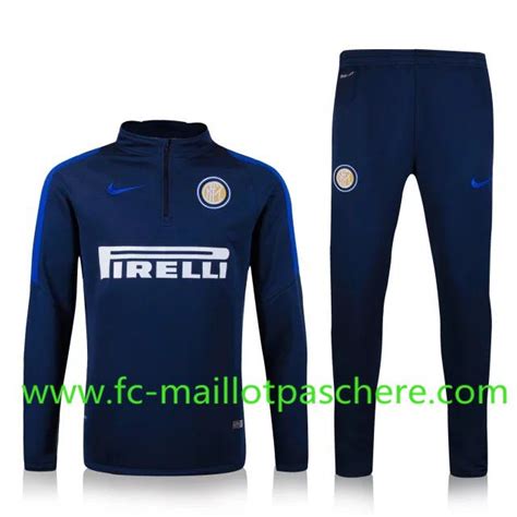 Nouveau Survetement De Foot Inter Milan Enfant Bleu Marine 2016 2017