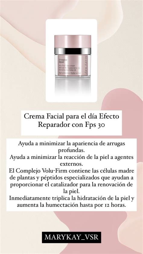 Crema Facial Para El D A Efecto Reparador Con Fps Cremas Mary Kay