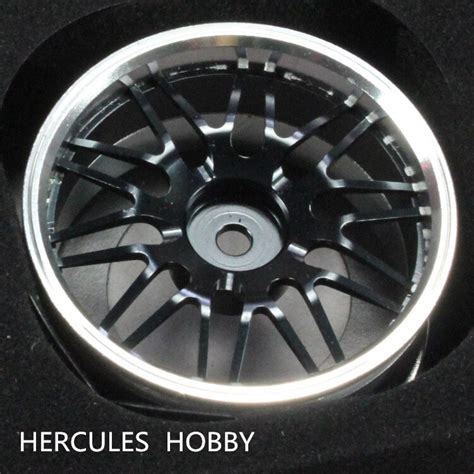 4sets Include Aluminum Alloy Wheels Tires For RC Drift Touring On Road