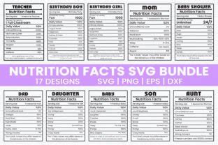 Nutrition Facts SVG Bundle Graphic By DesignHub103 Creative Fabrica