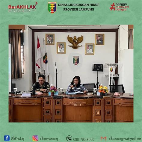 Kabid Tata Lingkungan Dlh Prov Lampung Memimpin Rapat Pra Validasi