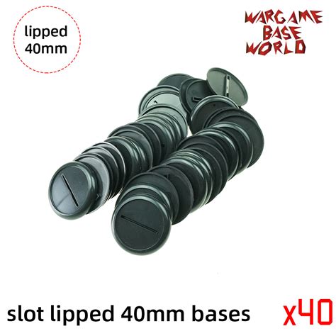 Warhammer 40k 40mm Lipped Bases For Sale Wargame Bases World