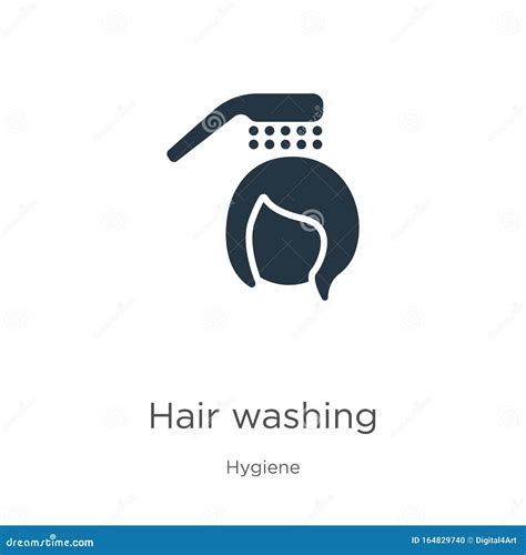 Hair Washing Icon Vector Trendy Flat Hair Washing Icon From Hygiene