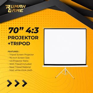 Jual Tripod Screen Projector Layar Proyektor Tripod Portbale