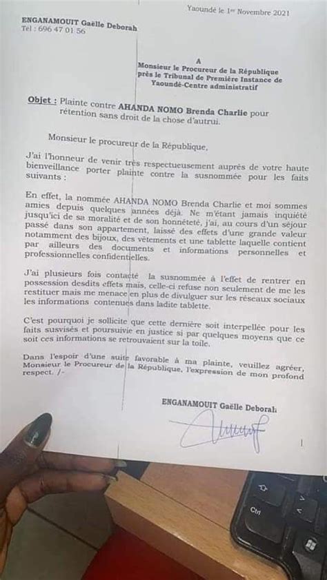Gaëlle Enganamouit Fires Back Prosecute Friend After Leaked Sex Tape and Pictures Cameroon