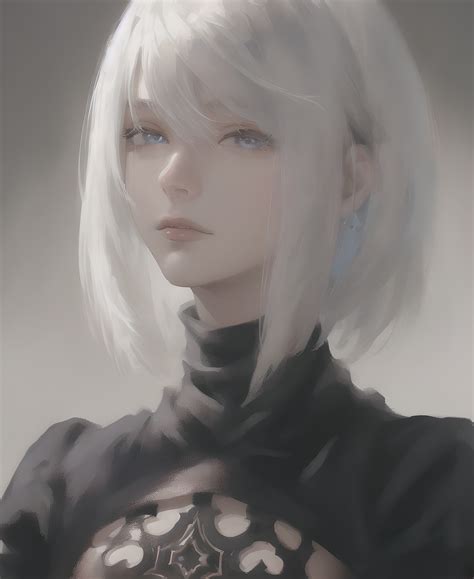 Artstation 2b Nier Automata Ai Rendering