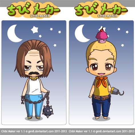 Carl And Hand Banana Chibis From Chibi Maker By Fisherella On Deviantart