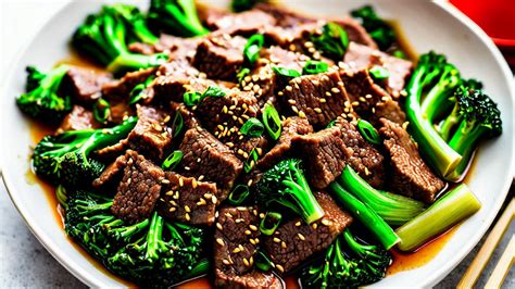 Chao Kai Lan Niu Rou Stir Fried Beef With Chinese Broccoli Recipe