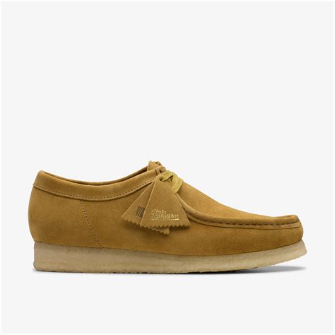 Mens Oakmoss Suede Wallabees Mens Originals Clarks Us