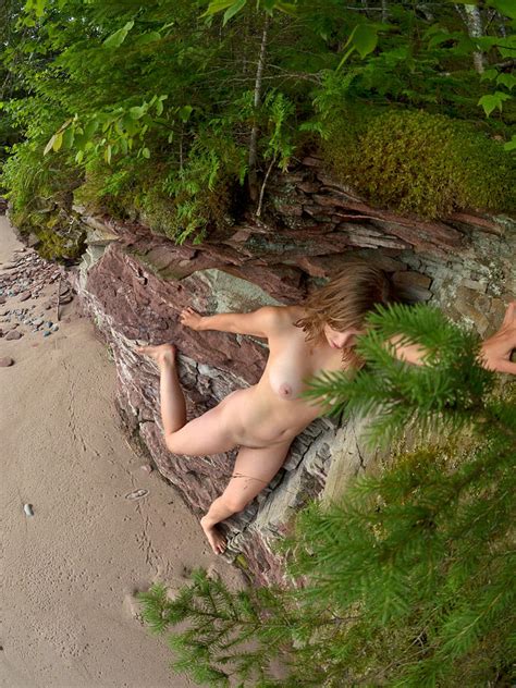 3378 Nude Rock Climber Above The Beach Photograph By Chris Maher Fine