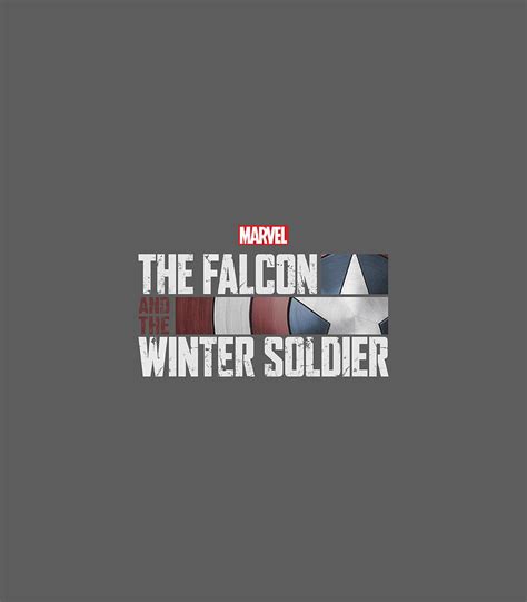 Marvel The Falcon And The Winter Soldier Shield Logo Digital Art By Jay