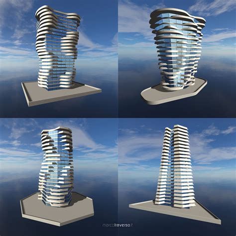 Grasshopper Parametric 3d Tower Building Concept Designs By Marco Traverso Marco Traverso