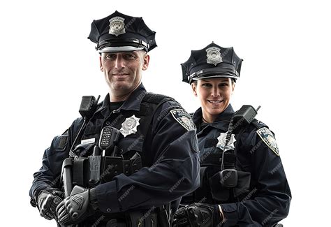 Premium Photo Photo Of Male And Female Police Officers