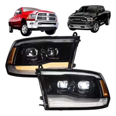 Farol Led Projetor Duplo Dodge Ram E Parcelamento Sem Juros