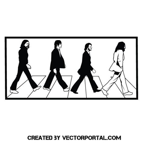 Beatles Abbey Road Silhouette