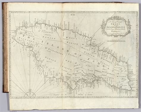 New And Correct Chart Of The Island Of Jamaica With Its Bays Harbours