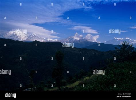 Annapurna Range Nepal Stock Photo - Alamy