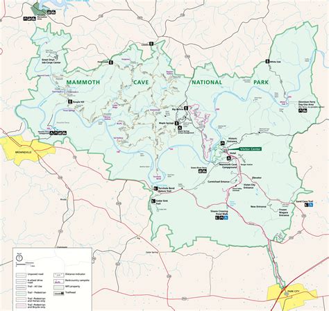 map of mammoth cave kentucky