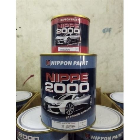 Jual Cat Epoxy Nippe 2000 Primer Surfacer Abu Grey 1 Liter Shopee