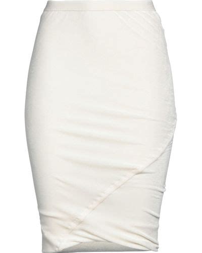 White Rick Owens Lilies Skirts For Women Lyst